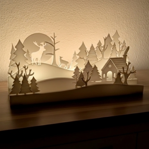 Megvilágítható téli táj